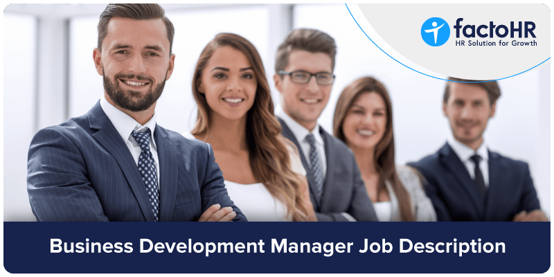 Business Development Manager Job Description Sample
