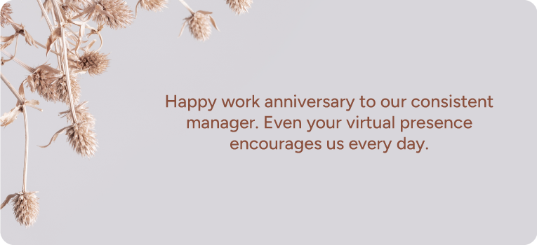 Remote Work Anniversary Messages for Virtual Teams
