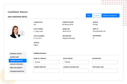 new hire feature in factohr's onboarding system