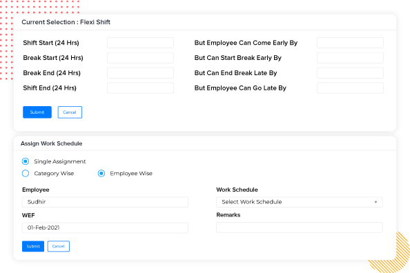 Define and assign shifts