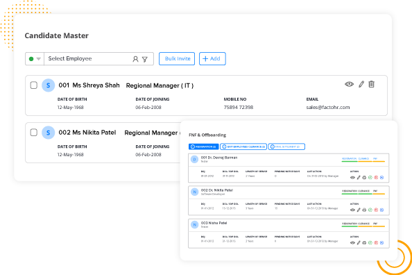 Recruitment (Onboarding → Offboarding)